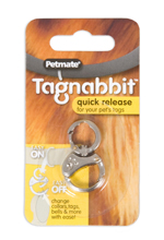 Petmate Tagnabbit Swivel Pet Tag Connector Silver One Size