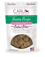 Caru Dog Natural Venison Recipe Bites 4Oz.