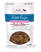 Caru Dog Natural Rabbit Treats Bites 4Oz.