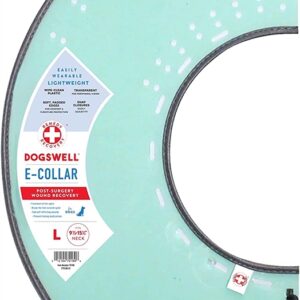 Dogswell Dog/Cat  Remedy & Recovery Rigid E-Collar Medium Clear