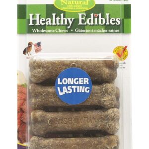 Nylabone Healthy Edibles AllNatural Long Lasting Roast Beef and Chicken Flavor Chew Treats 8 Count, Roast Beef  Chicken, 1ea/XS/Petite