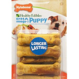 Nylabone Healthy Edibles Puppy Chew Treats Turkey  Sweet Potato, 1ea/XS/Petite 8 ct