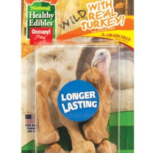 Nylabone Healthy Edibles Wild Turkey Small 4Pk