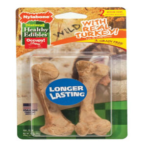 Nylabone Healthy Edibles Wild Turkey Medium 2Pk
