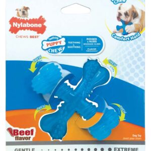Nylabone Puppy Chew X Bone Chew Toy X Shaped Bone, 1ea/SMall/Regular 1 ct