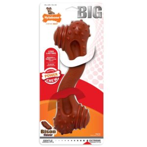 Nylabone Power Chew Monster Curve Bone Big Dog Chew Toy Curve, Bison, 1ea/XXL/Monster 1 ct