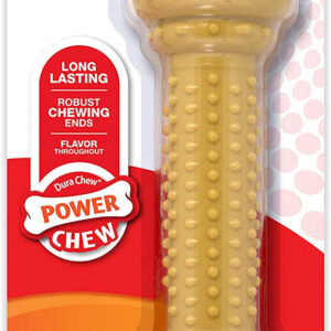 Nylabone Barbell Power Chew Durable Dog Toy Flavor Medley Flavor, 1ea/Large/Giant  Up To 50 lb