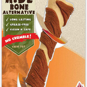 Nylabone Power Chew Alternative Pork Hide Bone Pork Hide, Bacon  Peanut Butter, 1ea/Large/Giant 1 ct