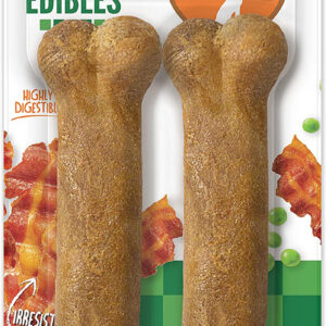 Nylabone Healthy Edibles Farm Friends Grain Free Dog Treats Beef, Chicken, Bacon,  Lamb, 1ea/Large/Giant 2 ct
