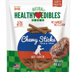 Nylabone Healthy Edibles Chewy Sticks Dog Training Treats
Sticks, Beef, 1ea/12 oz