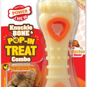 Nylabone Power Chew Knuckle Bone  PopIn Treat Dog Toy Combo Chicken, 1ea/XS 1 ct
