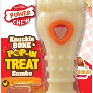 Nylabone Puppy Power Chew Knuckle Bone  PopIn Puppy Treat Toy Combo 1ea/XS 1 ct