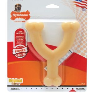 Nylabone Wishbone Power Chew Dog Toy Adult Dog Original, Original, 1ea/Medium/Wolf 1 ct