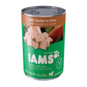 IAMS ProActive Health Chunks with Chicken & Gravy Canned Dog Food 12.3 oz