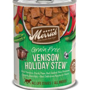 Merrick Venison Holiday Stew Canned Dog Food  (Case of 12)