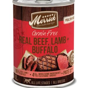 MERRICK DOG GRAIN FREE BEEF LAMB & BUFFALO 12.7OZ (Case of 12)