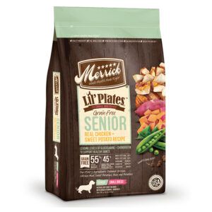 MERRICK DOG LIL PLATES GRAIN FREE SENIOR CHICKEN & SWEET POTATO 12LB