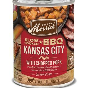 MERRICK DOG SLOW-COOKED GRAIN FREE KANSAS STYLE PORK 12.7oz (Case of 12)
