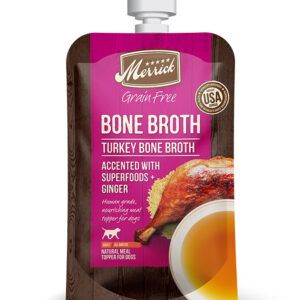 MERRICK DOG BONE BROTH GRAIN FREE TURKEY 7oz (Case of 14)