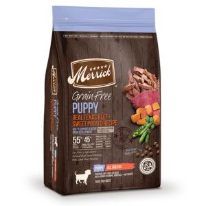 Merrick Grain Free Real Texas Beef and Sweet Potato Puppy Recipe 12 Lbs