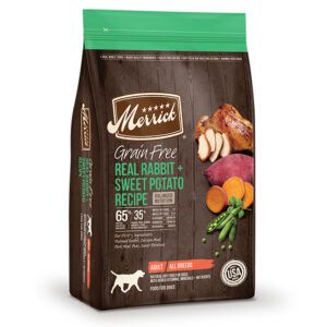 Merrick Grain Free Real Rabbit and Sweet Potato Recipe 12 Lbs