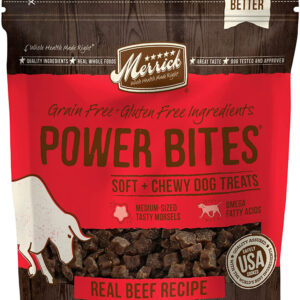 MERRICK DOG POWER BITE BEEF 6OZ (Case of 6)