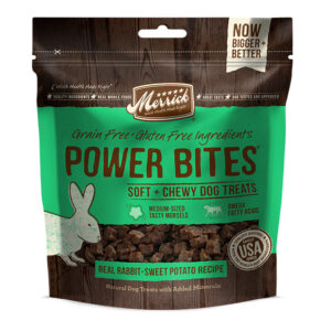 Merrick Power Bites Real Rabbit and Sweet Potato Recipe 6 Oz.(Case Of 6)