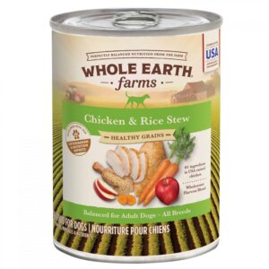 Whole Earth Farms Dog Grain Stew Chicken 12.7oz. (Case of 12)