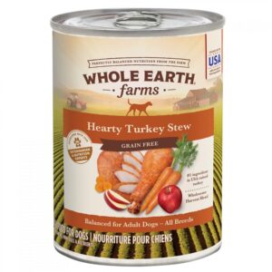 Whole Earth Farms Dog Grain Free Turkey Stew 12.7oz. (Case of 12)