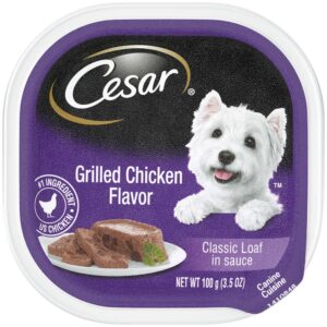 Cesar Grilled Chicken Flavor In Sauce Wet Dog Food 24Ea/3.5 Oz, 24 Pk
