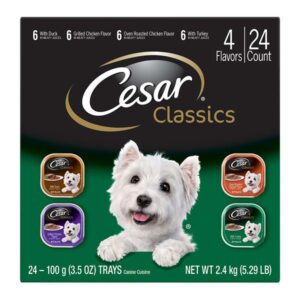 Cesar Poultry Variety Pack Dog Food 84.66 oz 24 Pack
