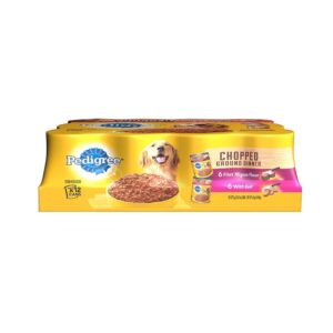 Pedigree Chopped Ground Dinner Multipack Filet Mignon & Beef Dog Food 13.2 oz 12 Pack