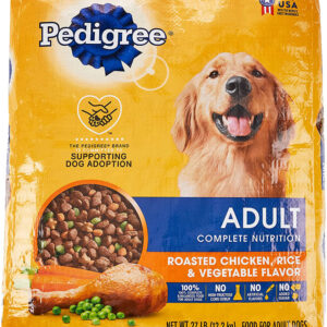 Pedigree Complete Nutrition Adult Dry Dog Food Roasted Chicken, Rice,  Vegetable, 1ea/27 lb