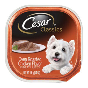 Cesar Oven Roasted Chicken Flavor In Sauce Wet Dog Food 24Ea/3.5 Oz, 24 Pk