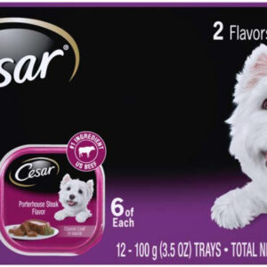 Cesar Filet and Porterhouse Multipack Dog Food 42.3 oz 12 Pack