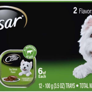 Cesar Grilled Chicken and Top Sirloin Multipack Dog Food 2Ea/42.3 Oz, 12 Pk
