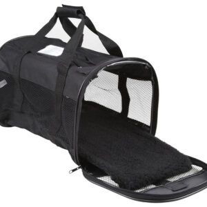 Petmate Plush Soft Sided Dog Kennel Cab Black Large