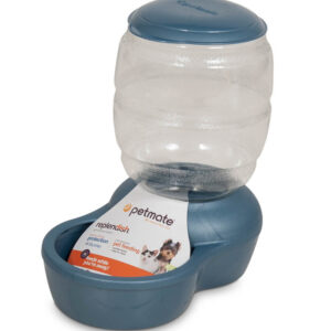 Petmate Replendish Feeder with Microban Pearl Peacock Blue Extra-Small