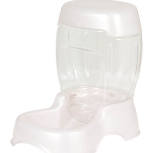 Petmate Pet Cafe Feeder Pearl Silver Medium