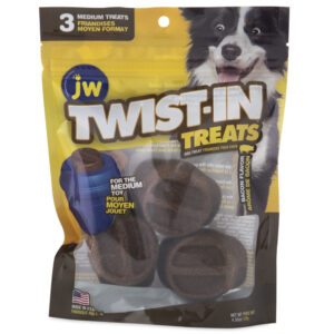 JW Pet Twist-In Treat Refill Bacon Flavor Medium, 3pk