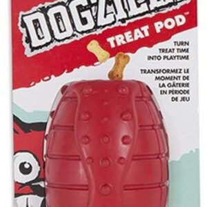 Dogzilla Treat Pod Dog Toy Red Medium