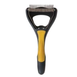 JW Pet Dog Deshedding Tool Grey, Yellow One Size