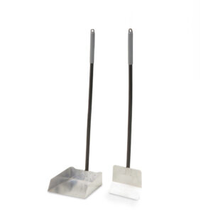 Petmate Clean Response Aluminum Spade & Pan Black, Silver Large