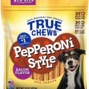True Chews Pepperoni Style Dog  16Oz Bacon