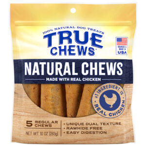 True Chews Natrl Chews Dog 10Oz Chicken Regular 5Pc