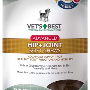Vet's Best Advanced Hip + Joint Soft Chews 30 Chews 4.2 oz