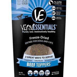 Vital Essentials Freeze-Dried Beef Toppers 6 Oz