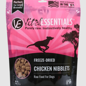 Vital Essentials Freeze Dried Grain-Free Chicken Nibblets Dog Food 1 Lb