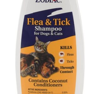 Zodiac Flea and Tick Shampoo for Dogs and Cats 12 Ounces
