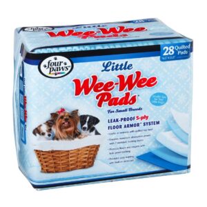 Four Paws Wee-Wee Small Dog Training Pads 28-Count Little 16.5" x 23.5"